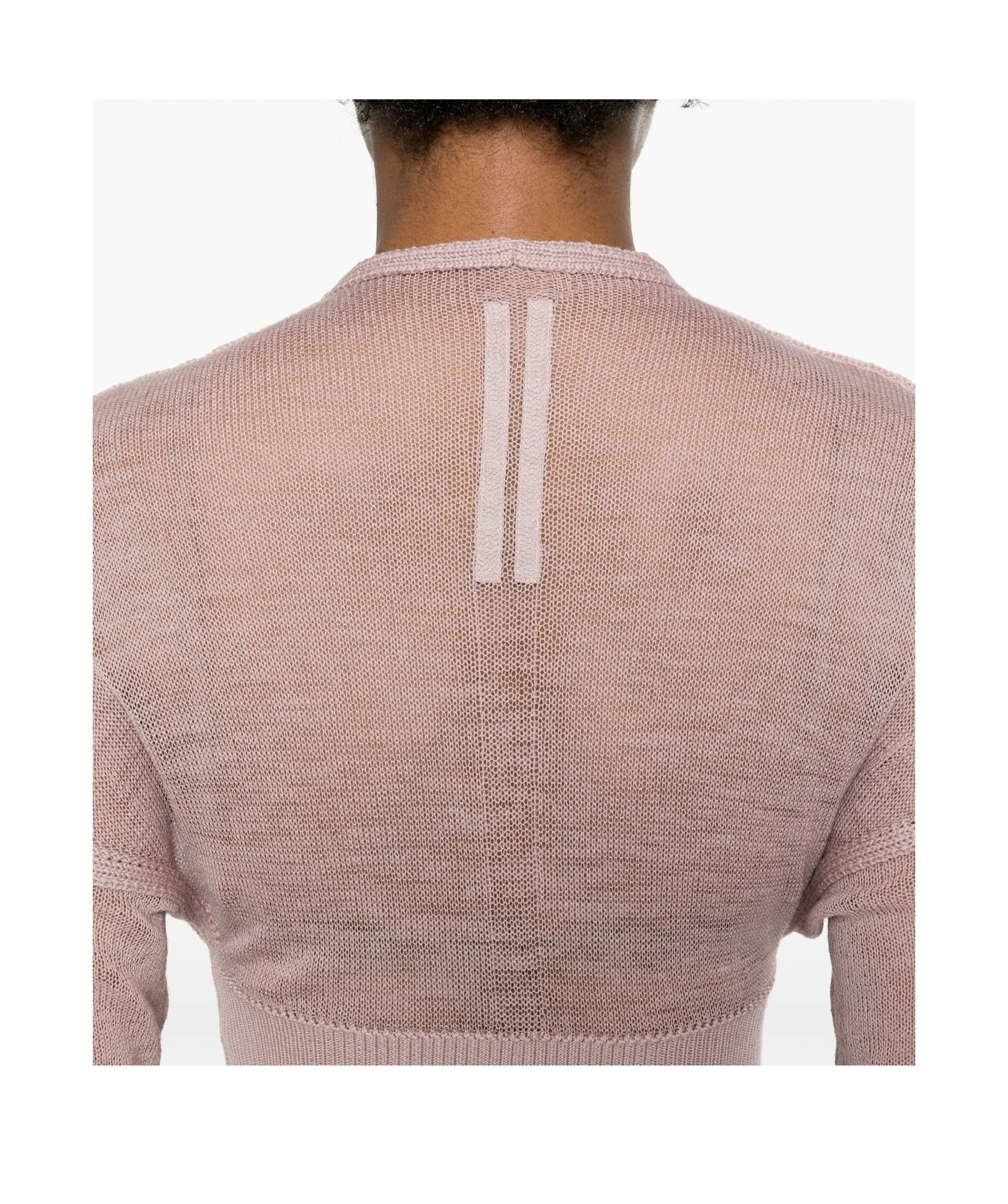 Rick Owens Fine-knit Virgin Wool Top In Pink