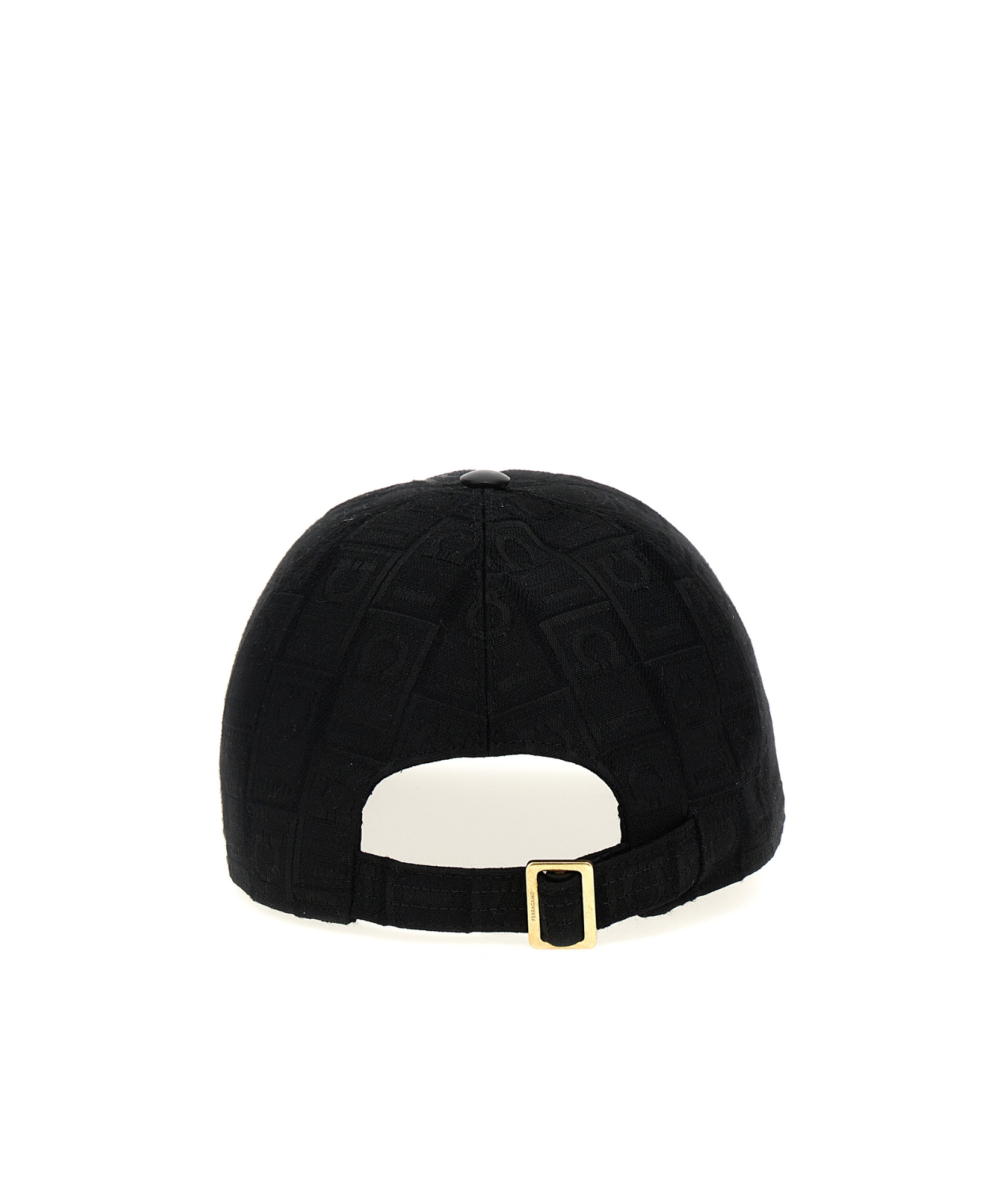 Ferragamo Logo Jacquard Hat In Black