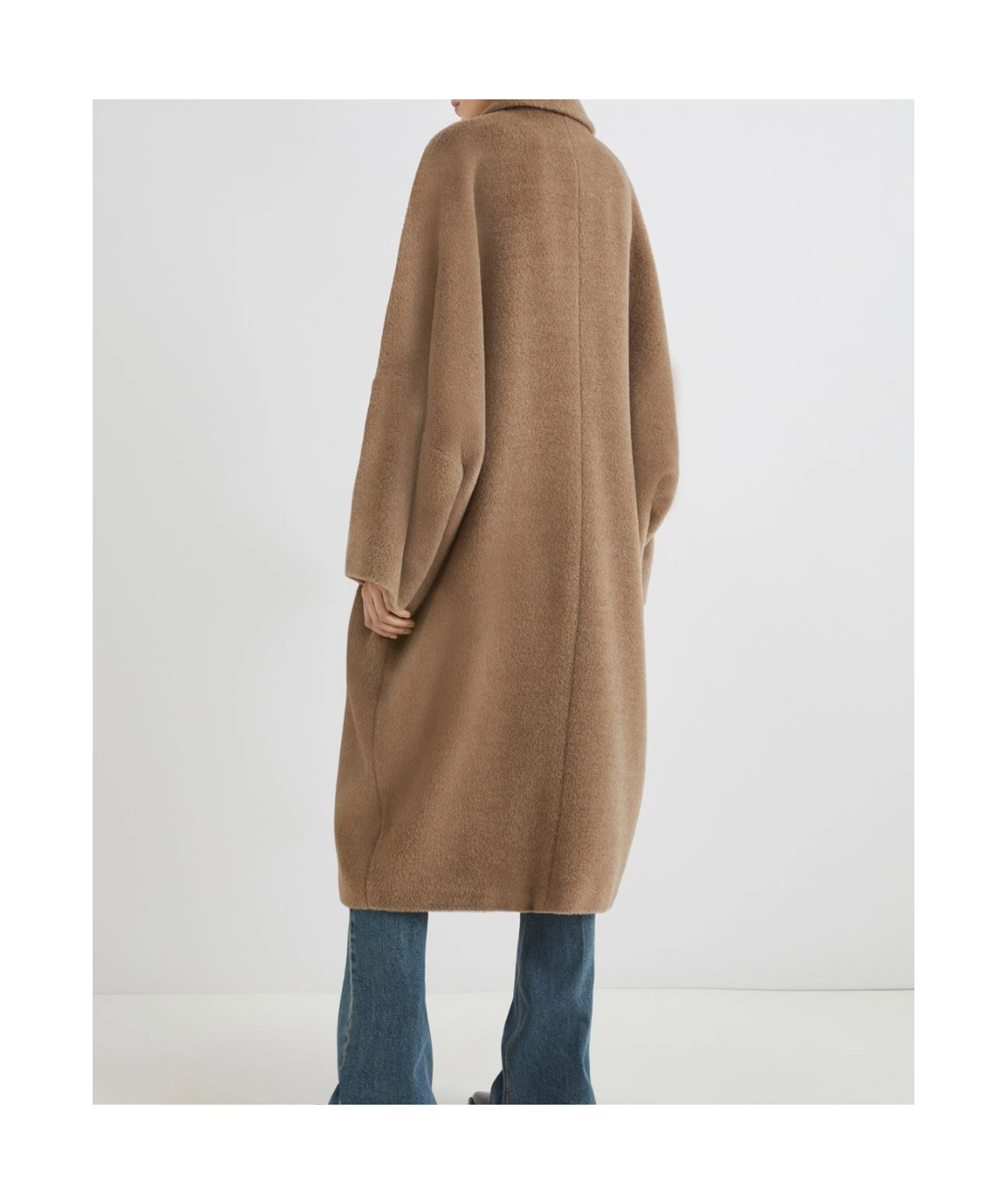 Marella Single-breasted Coat In Brown