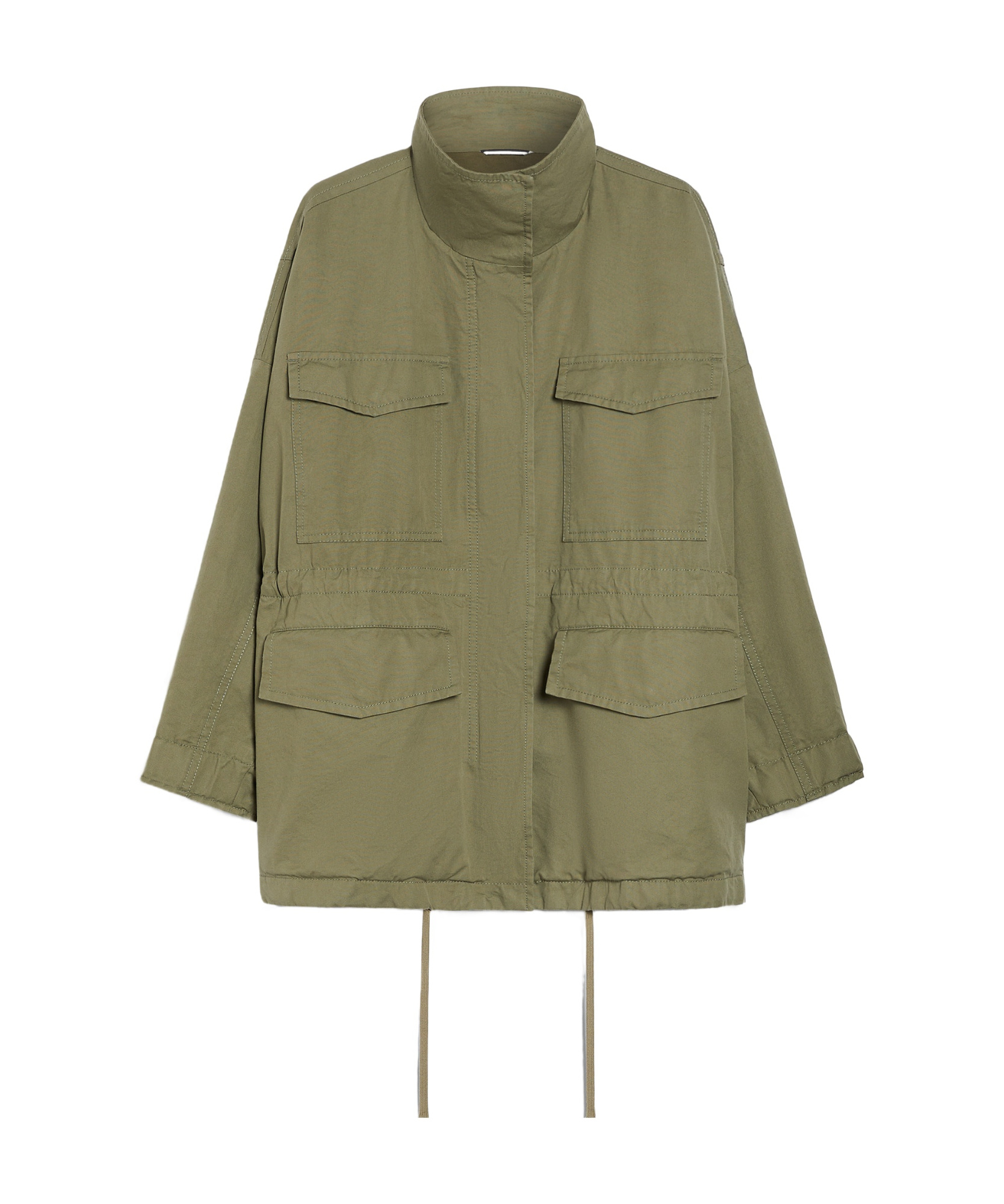 Weekend Max Mara Long-sleeved Casual Jacket In Green