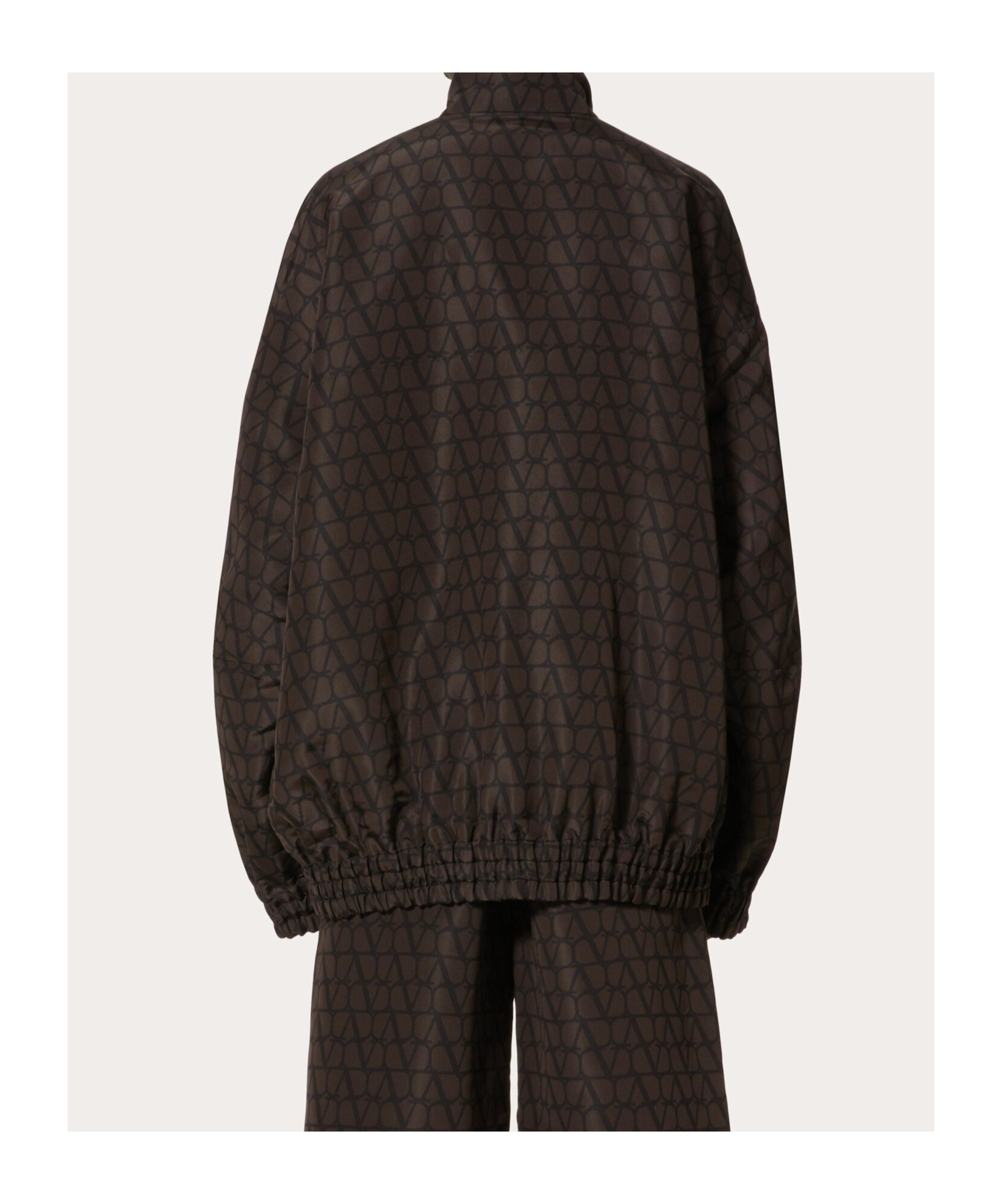 Valentino Garavani Man Jacket Dark Brown Size 40 Silk In Black