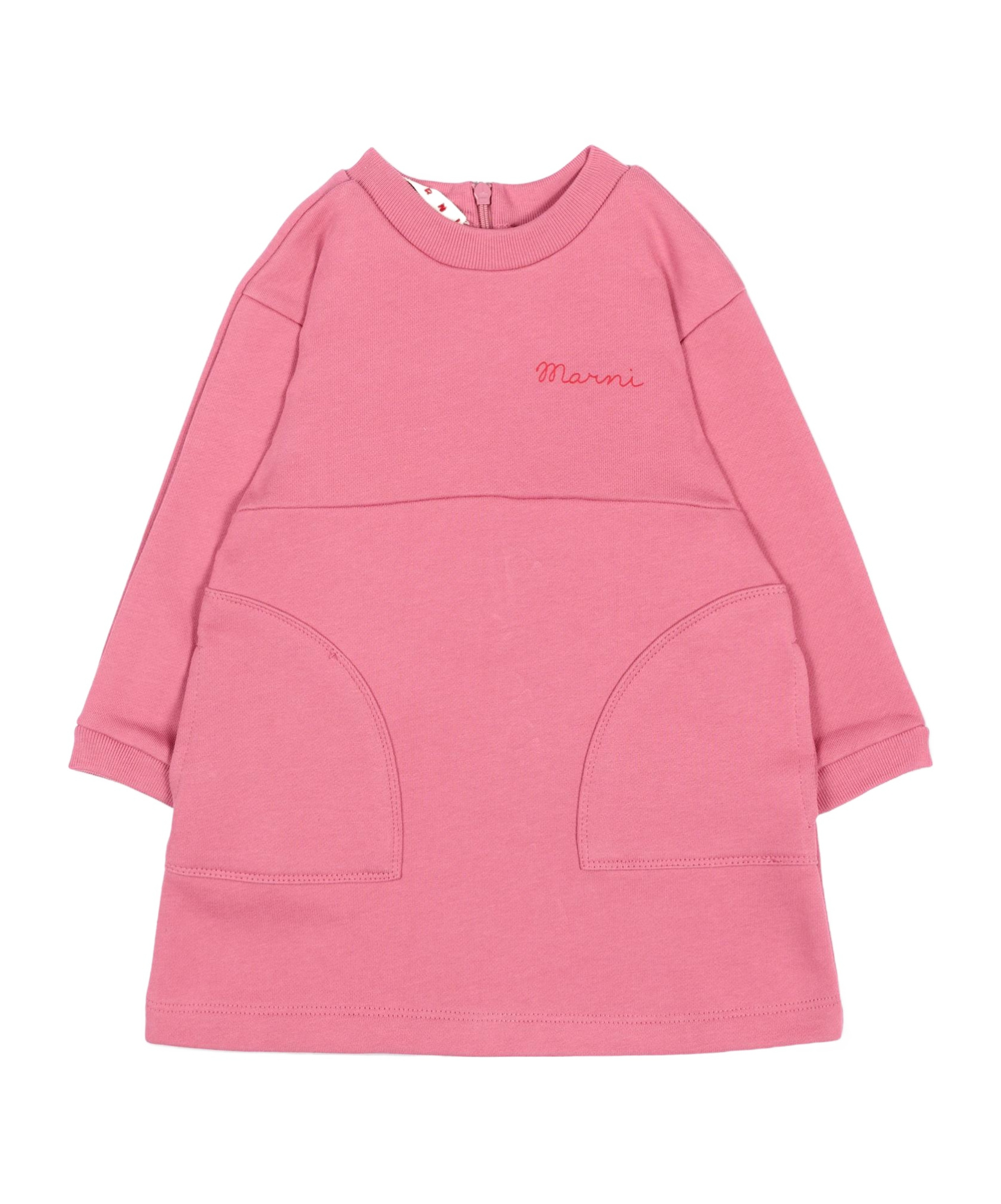 Marni Kids Logo Sweatshirt Dress In Pink