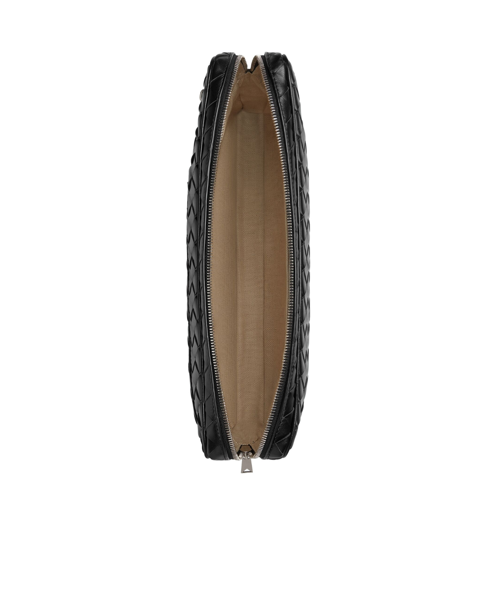 Bottega Veneta Intrecciato Leather Laptop Bag In Black