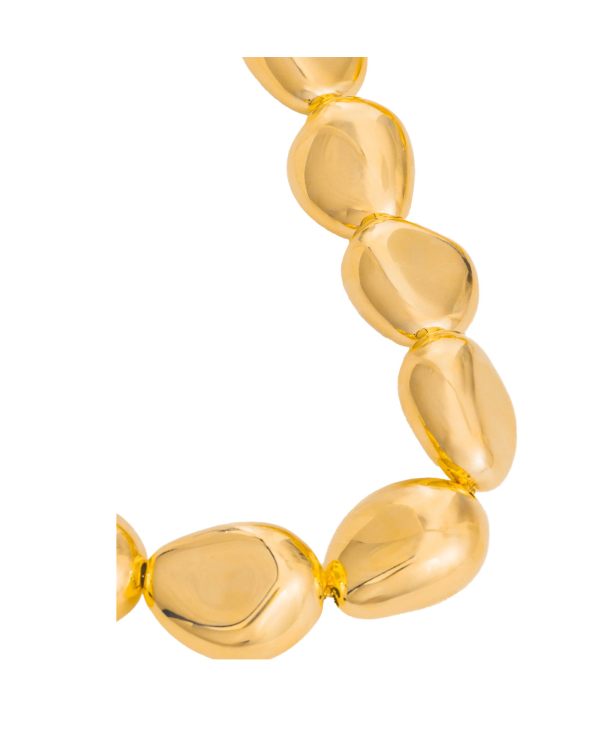 Federica Tosi Lace Stone Metallic Necklace With Chunky Design And Without Closure In Gold Plated Bronze Woman In Gold