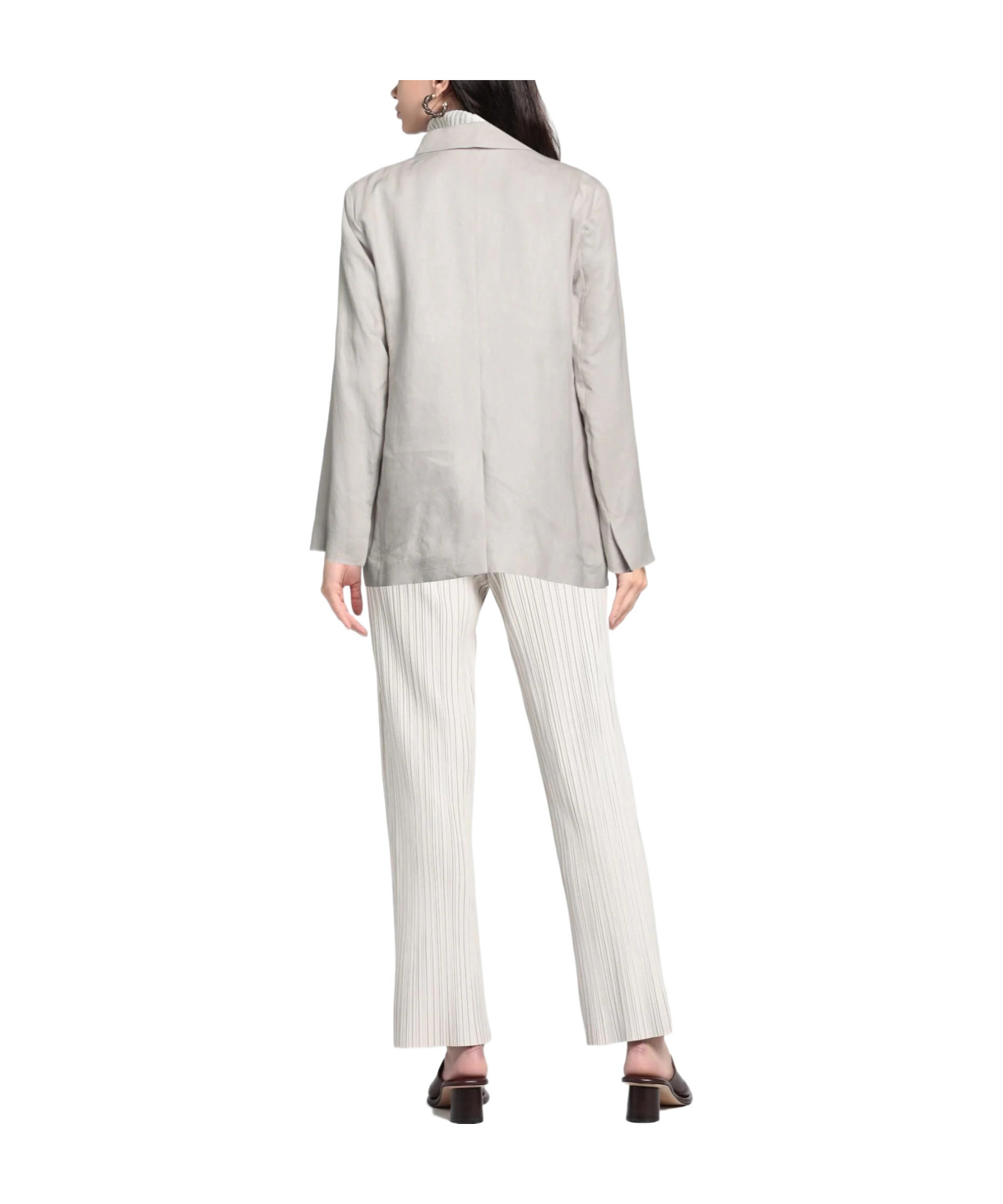 Max Mara Simple Single- Blazer In Grey