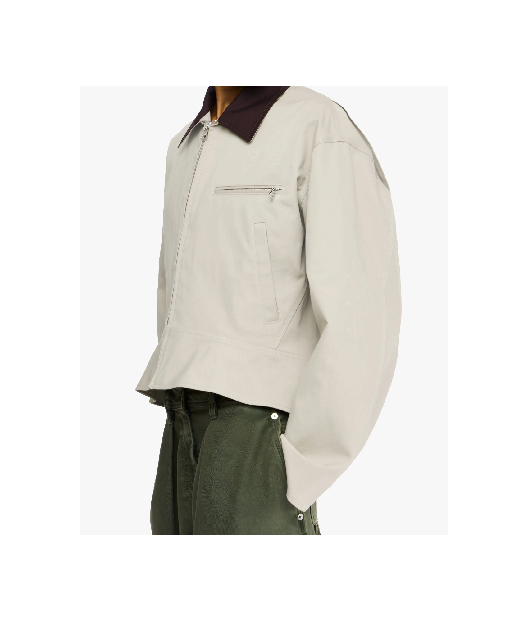 Jw Anderson Peplum-hem Jacket In White