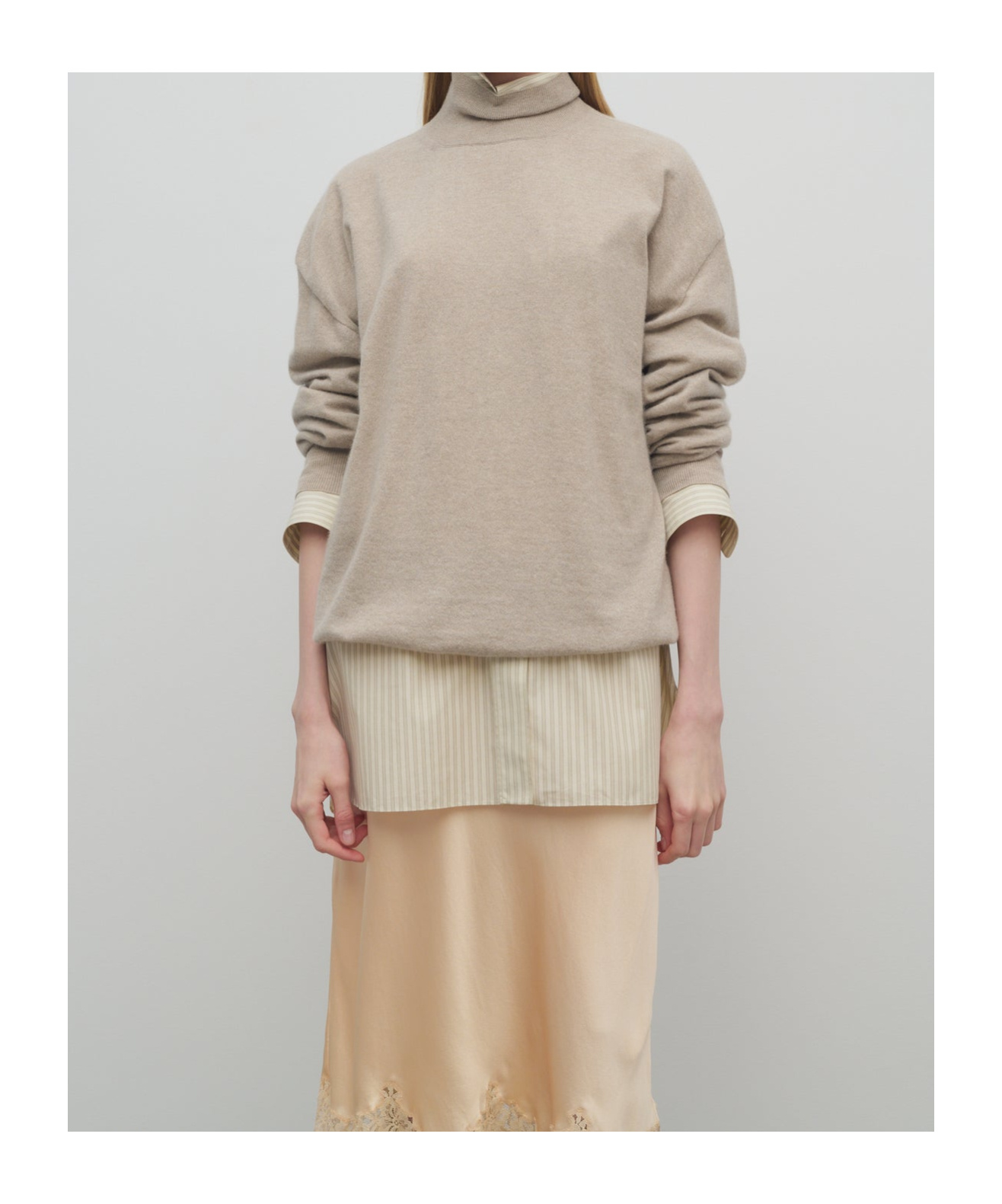 The Row Jabari Knitted Top - Women's - Cashmere In Nude