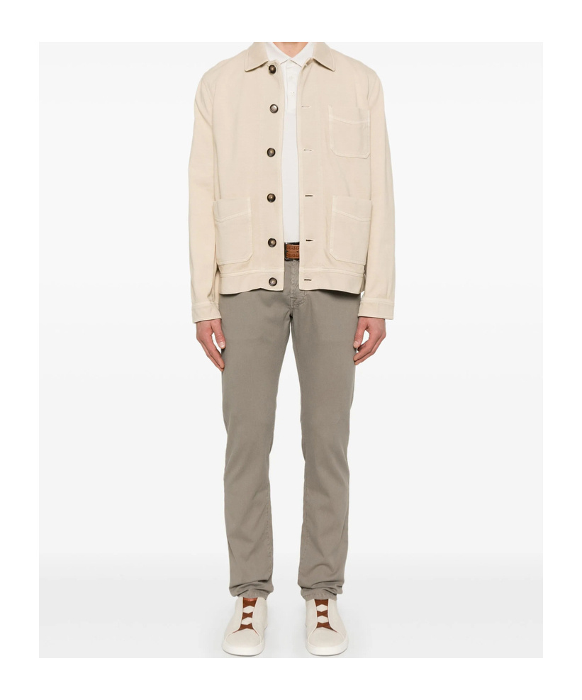 Jacob Cohen Jeans With Belt Loops In Nude