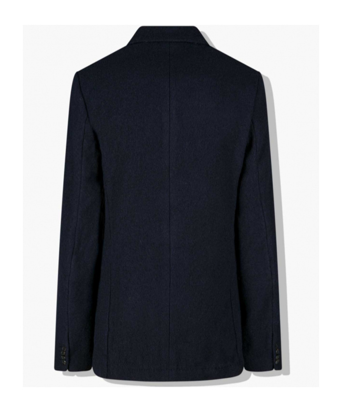 Dries Van Noten Long-sleeved Suit Coat In Black