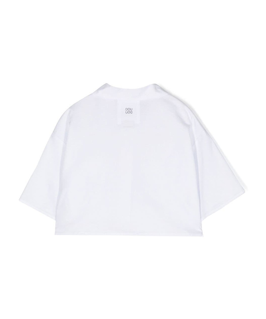 Douuod Short-sleeve Cotton Shirt In White