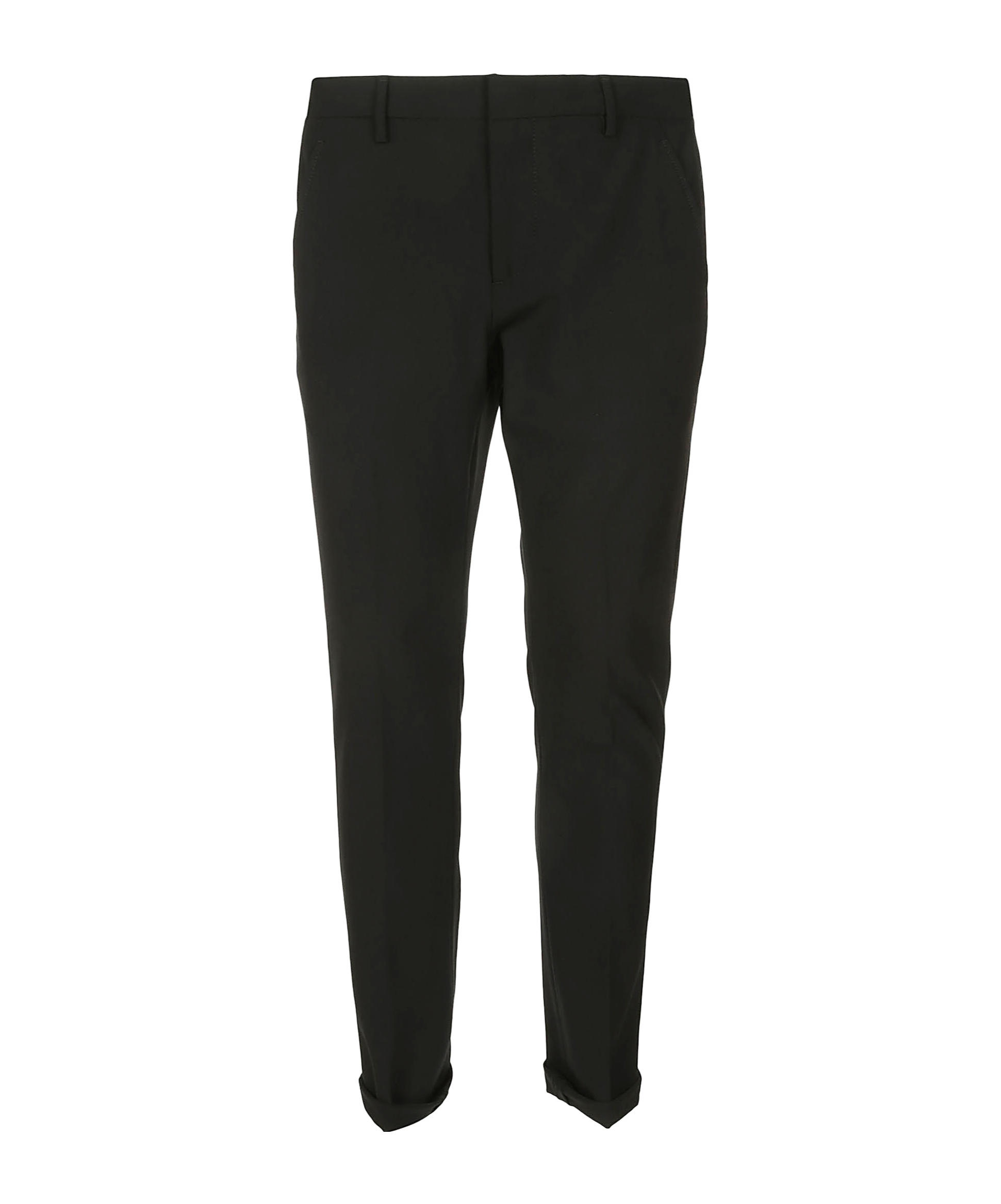 Dondup Belt Loop Casual Pants In Black
