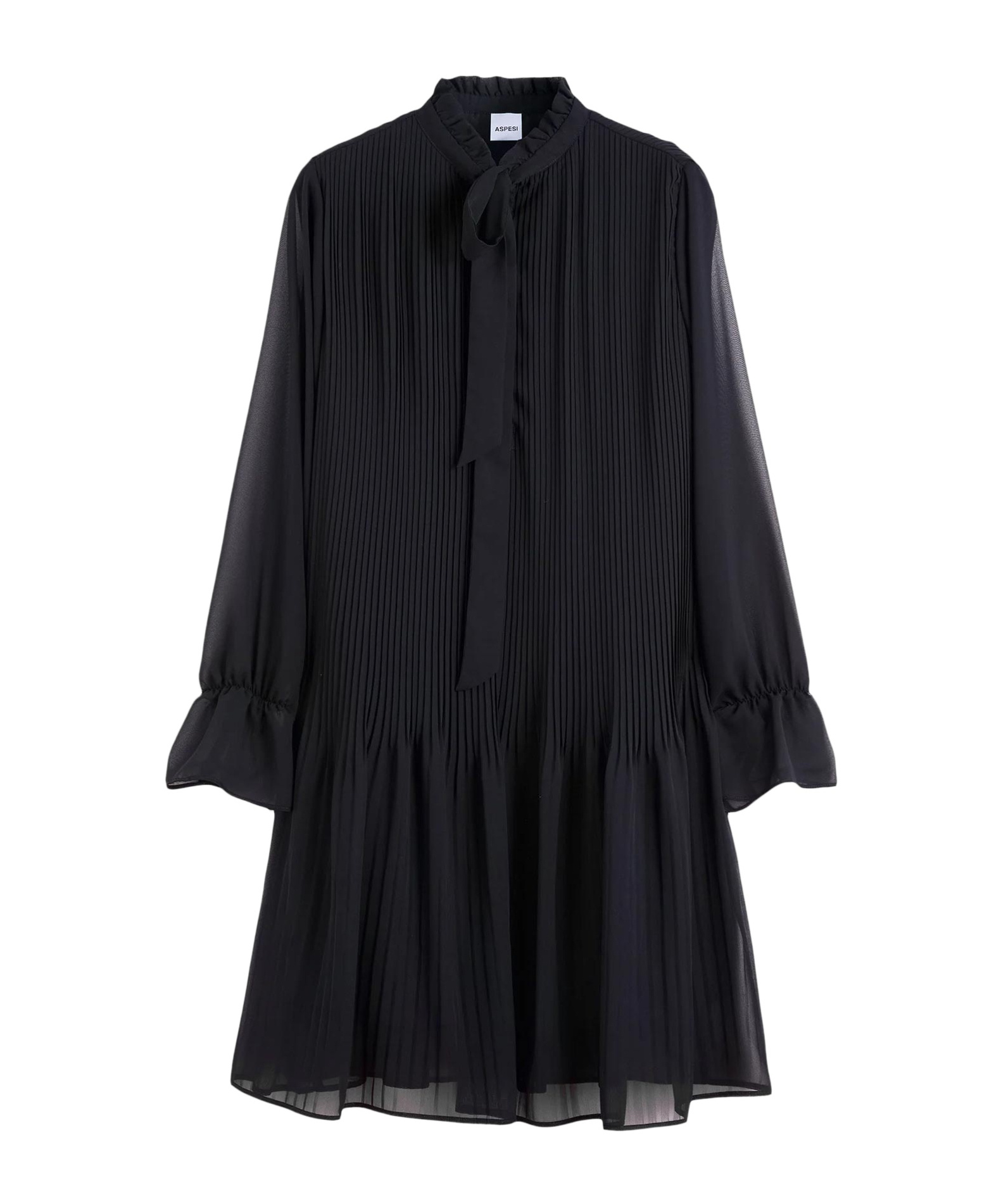 Aspesi Long Sleeve Pleated Dress