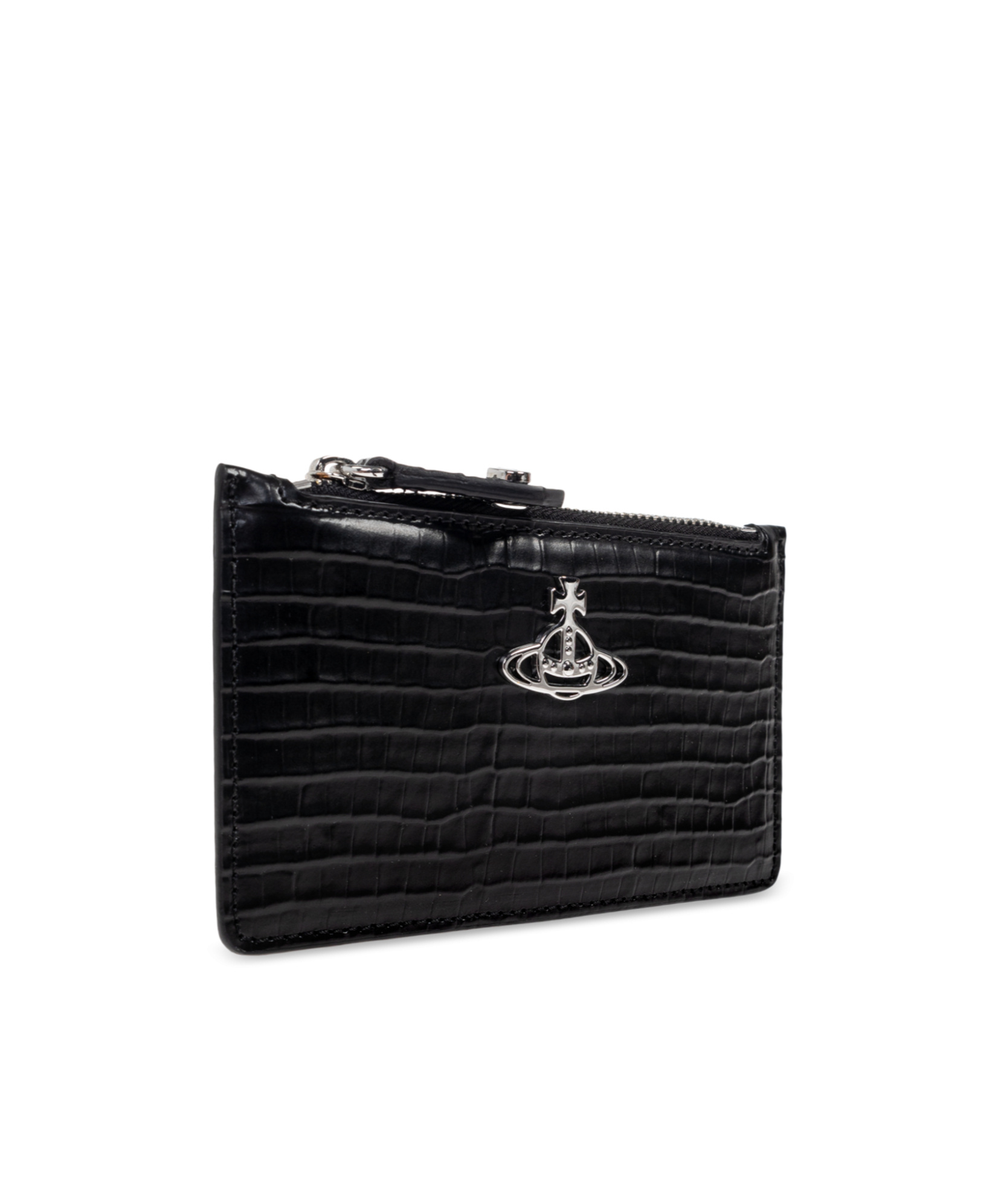 Vivienne Westwood Card Holder With Logo In Black