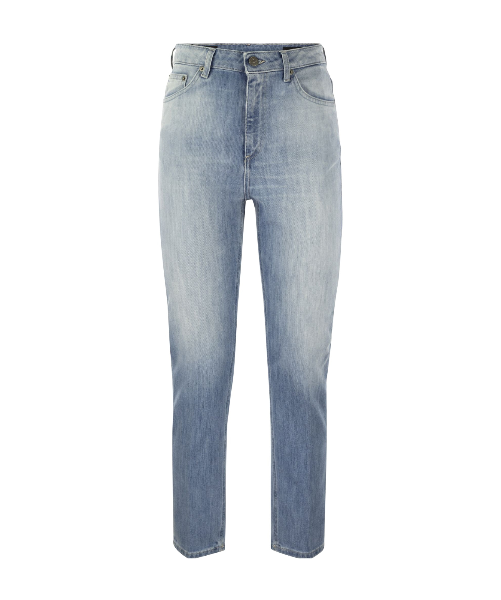 Dondup Cindy - Regular Stretch Denim Jeans In Gray