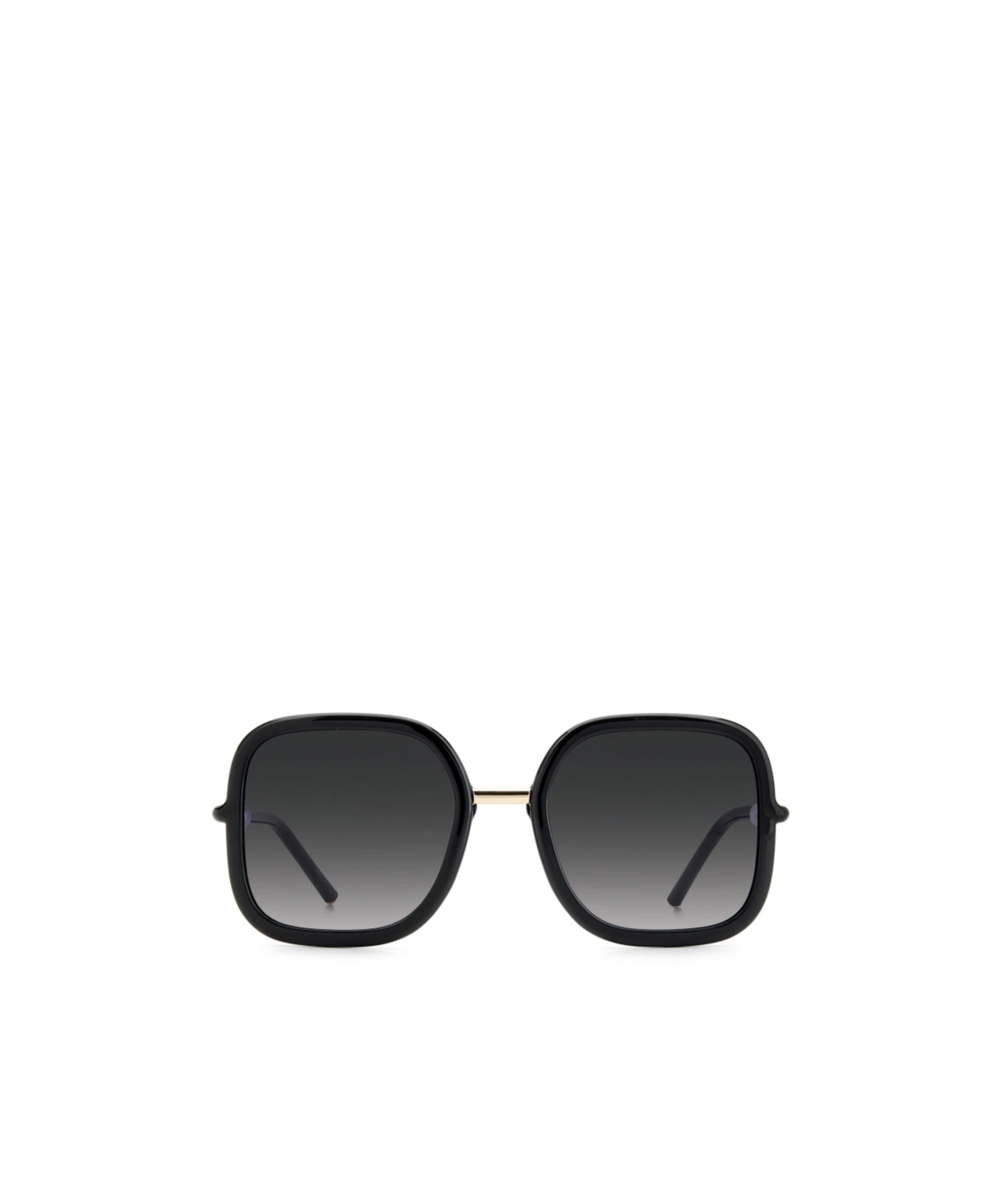 Carolina Herrera Logo-engraved Square-frame Sunglasses In Black