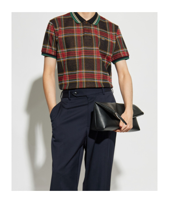 Vivienne Westwood Multicolor Polo Shirt With Orb Decoration On The Chest And All-over Tartan Motif In Cotton Man In Multi