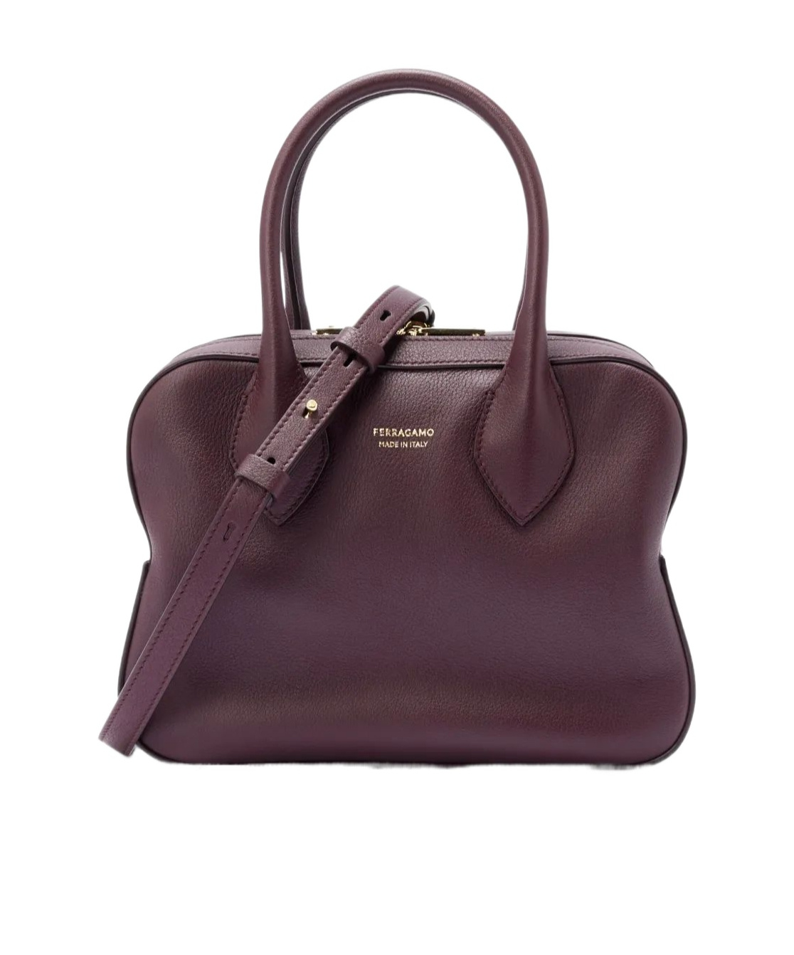 Ferragamo Double Handle Tote Bag In Brown