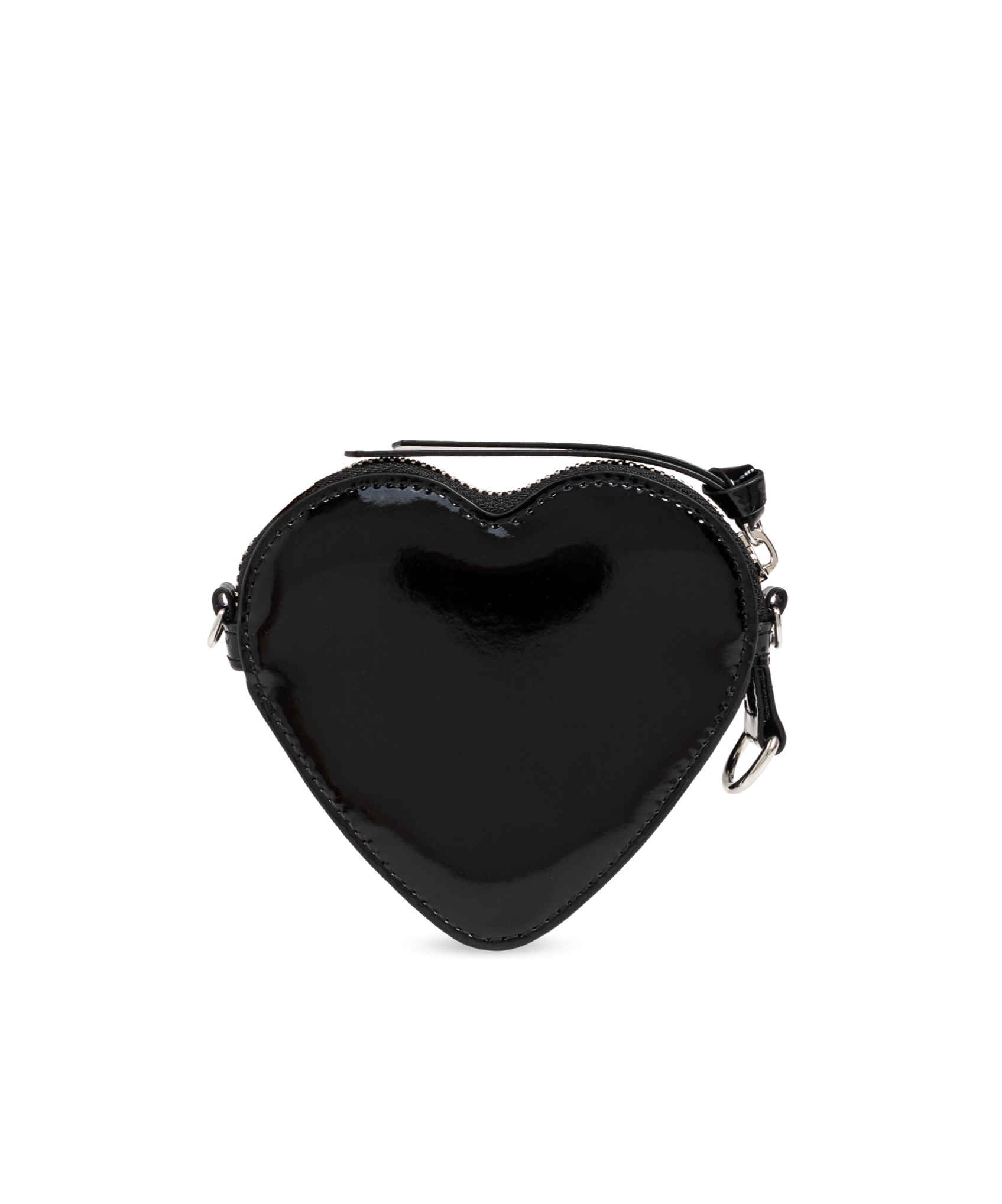 Vivienne Westwood Heart-shaped Chain Wallet In Black