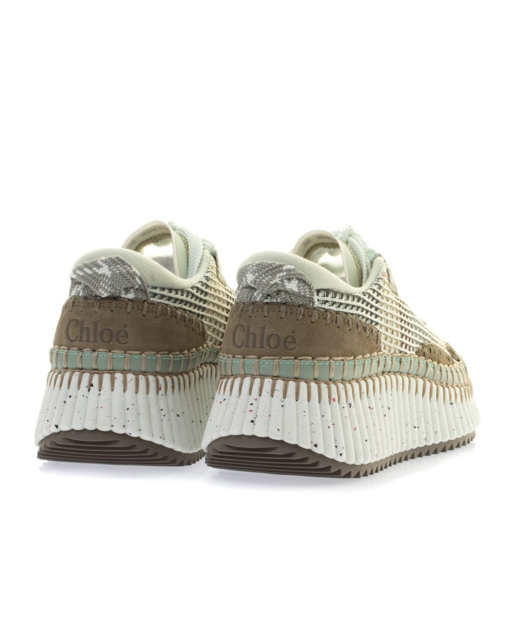 Shop Chloé Nama Sneakers In Green