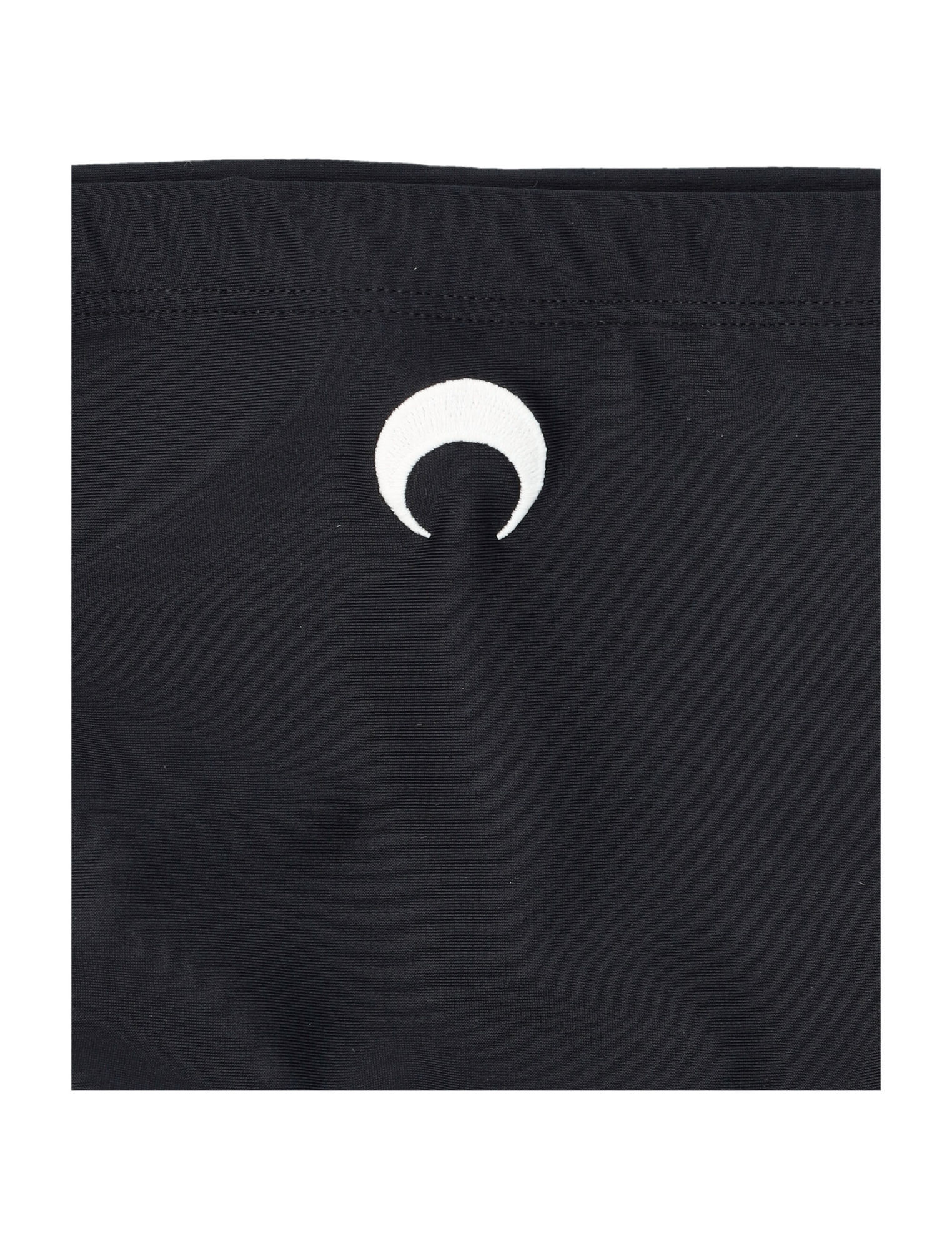 Marine Serre Medium-waist Swimwear Jersey Brief In Black