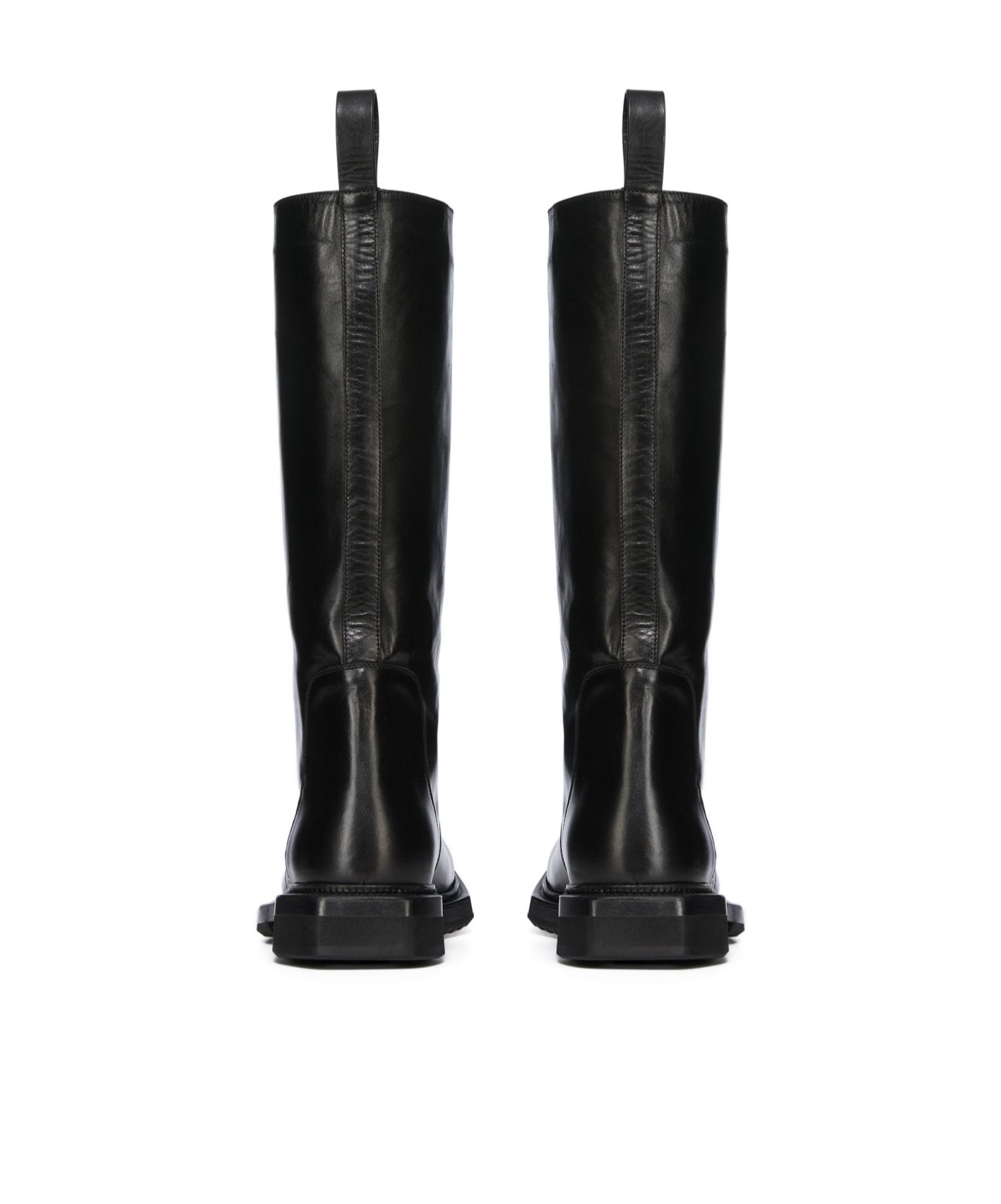 Rick Owens Round-head Boots In Black