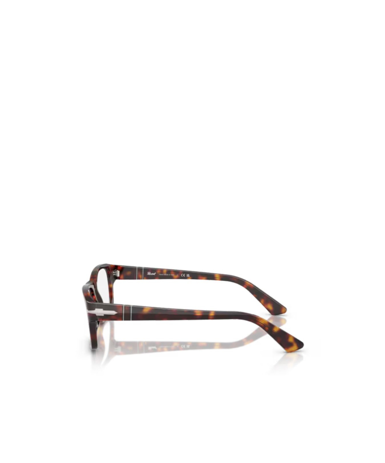 Persol Geometric Frame Plain Glasses In Brown