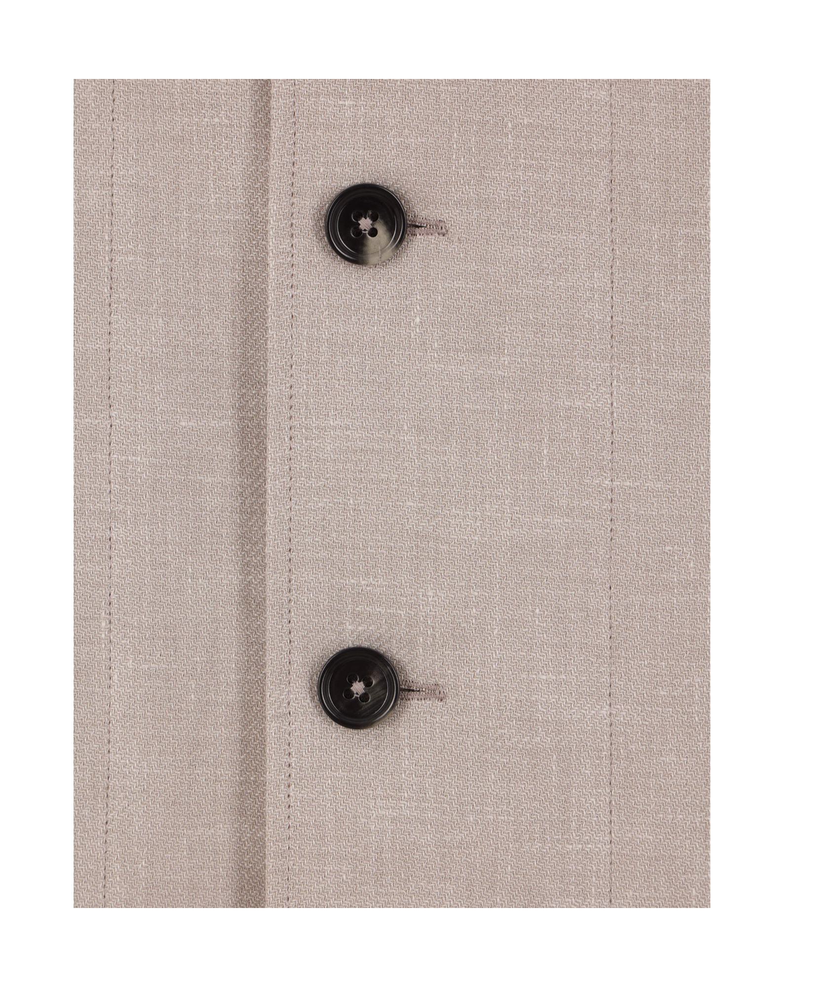 Shop Zegna Linen Wool And Silk Blend Overshirt In Nude
