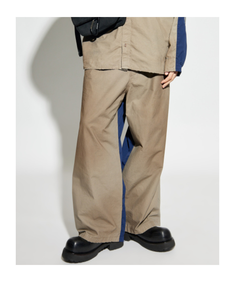 Balenciaga Belt Loop Casual Pants In Green