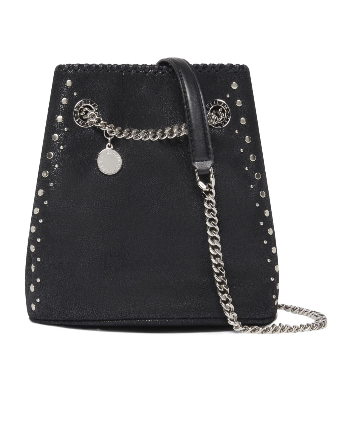 Stella Mccartney Falabella Beuteltasche Mit Nieten In Black