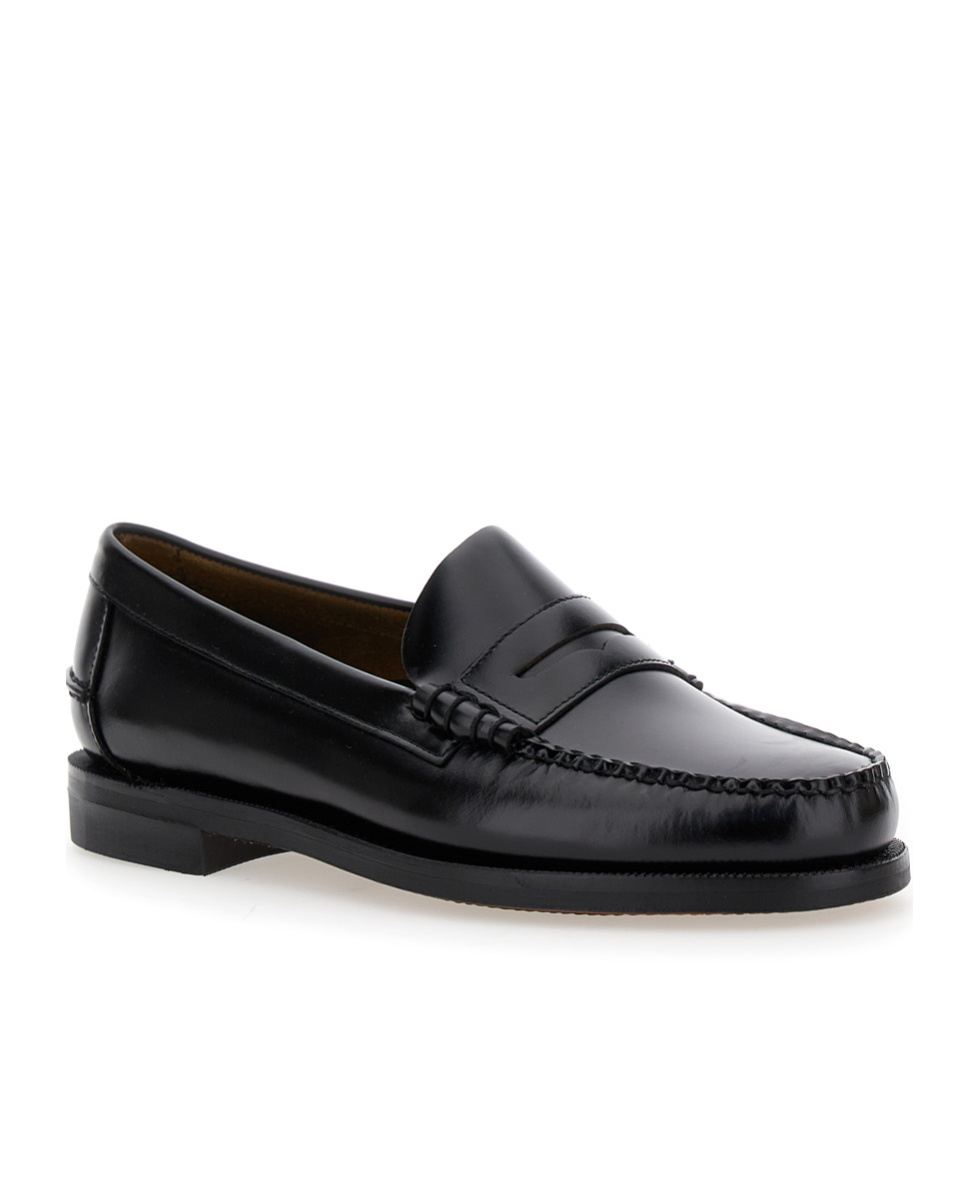 Sebago Man Loafers Burgundy Size 9 Soft Leather In Black