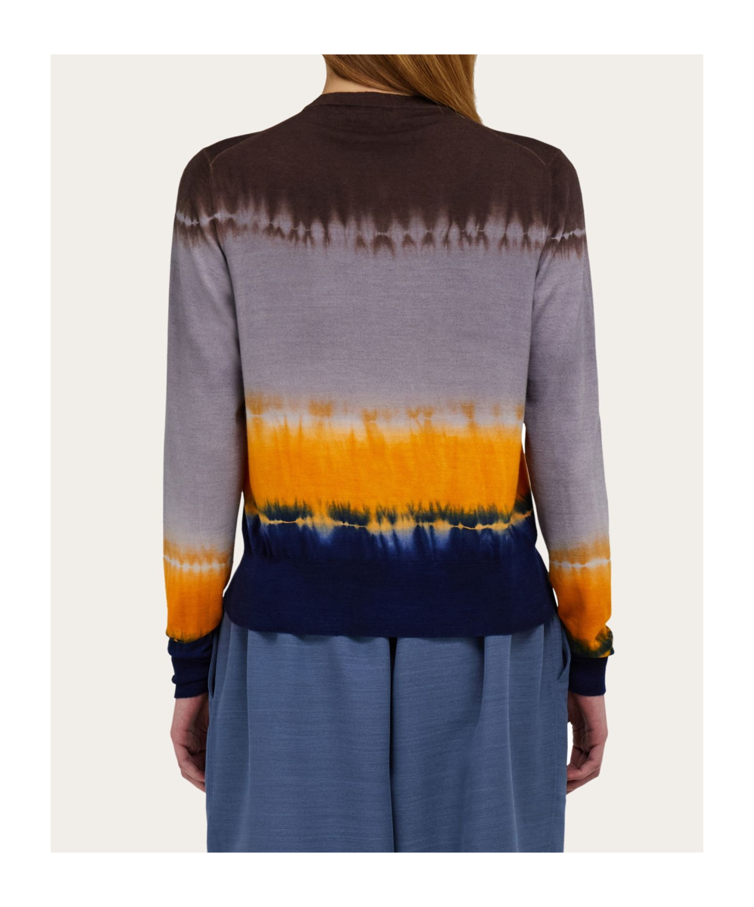 Ferragamo Tie-dye Pullover Sweater In Multi