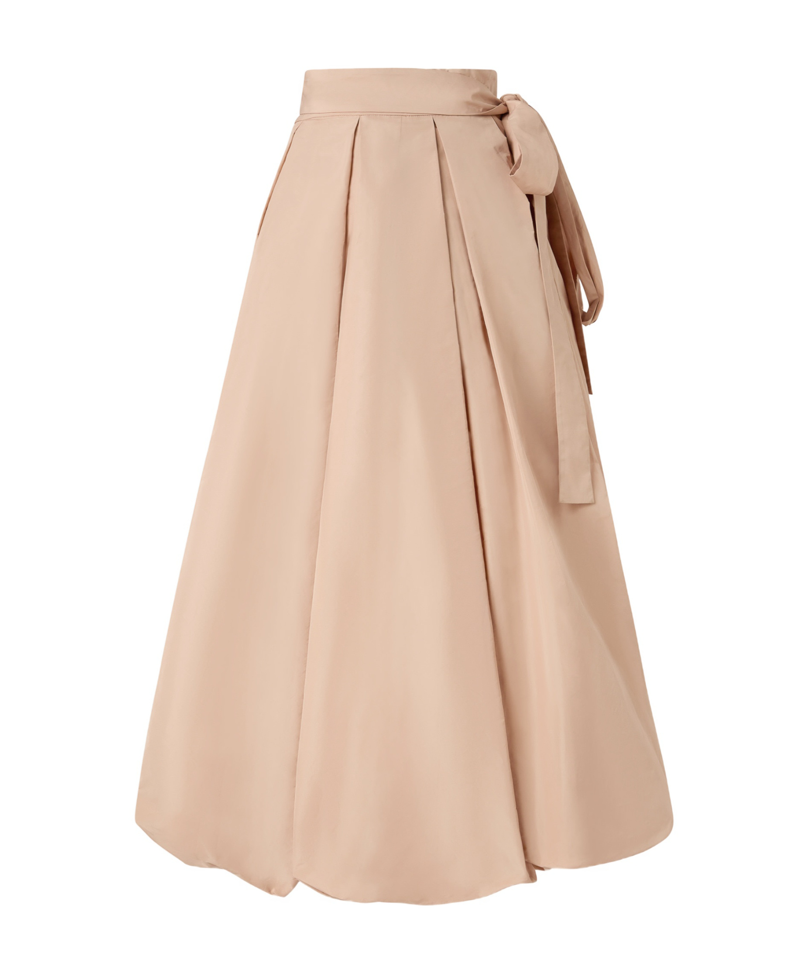 Shop Pinko Pleated Skirt In Nude