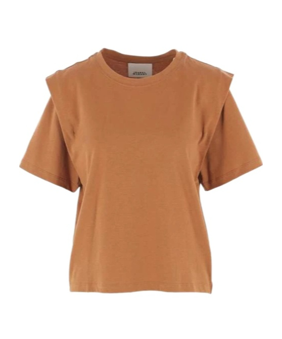 Isabel Marant Zelitos Layered Crewneck T-shirt In Brown
