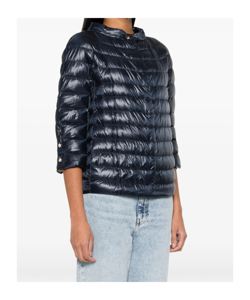 Herno Quilted Down Jacket In Blue