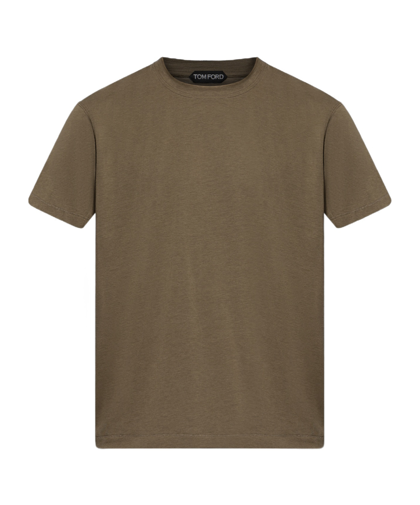 Tom Ford Brown Lyocell Cotton Crew T-shirt