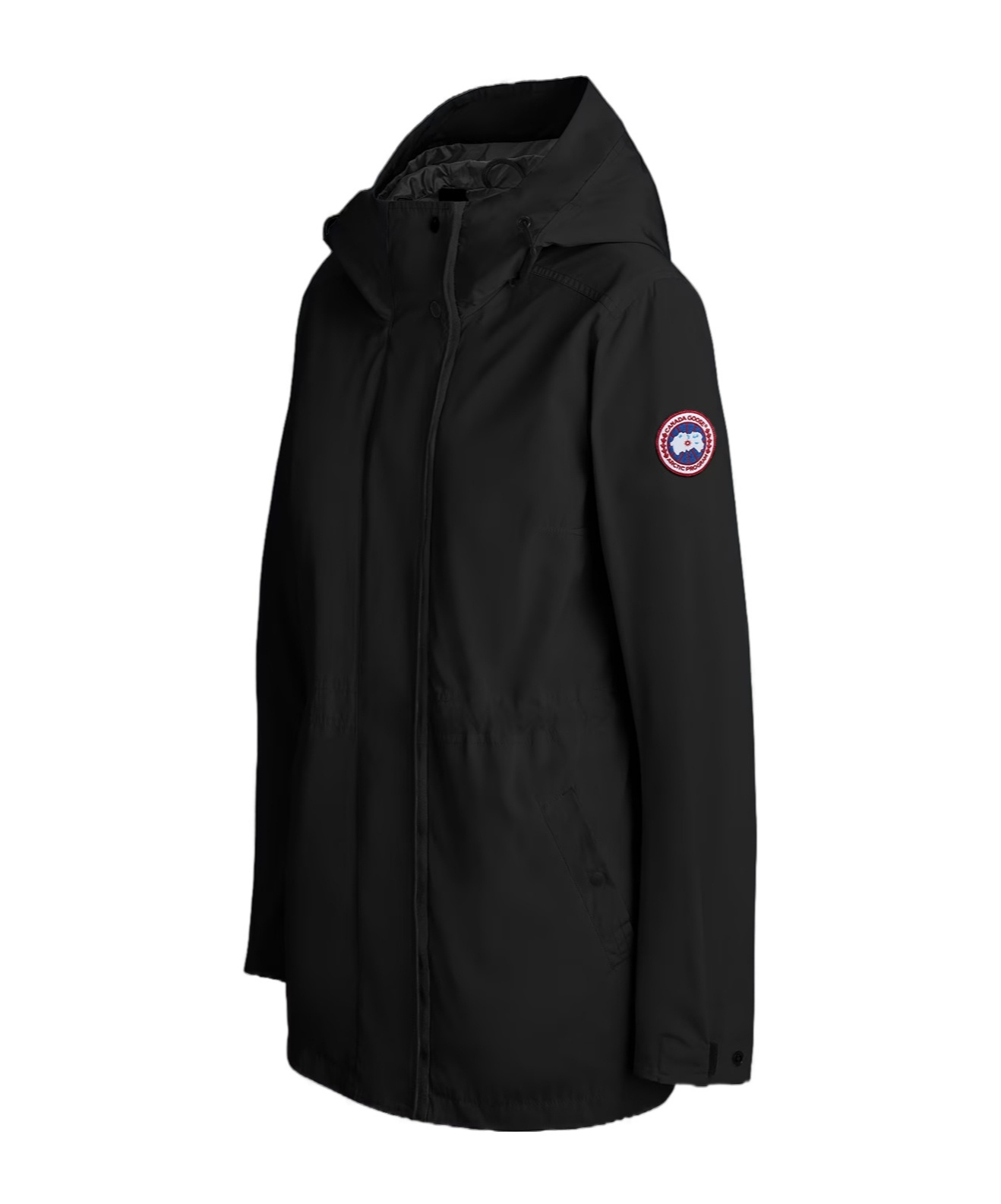 Canada Goose Minden Hooded Windbreaker In Black