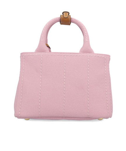 Prada Mini Double Handle Shoulder Bag In Pink