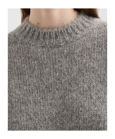 Jil Sander Oversized Alpaca And Wool-blend Sweater In Gray