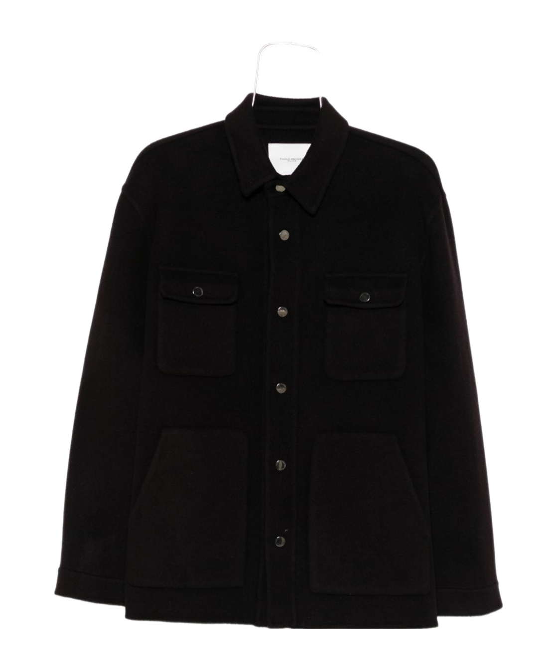 Paolo Pecora Long-sleeved Casual Jacket In Black