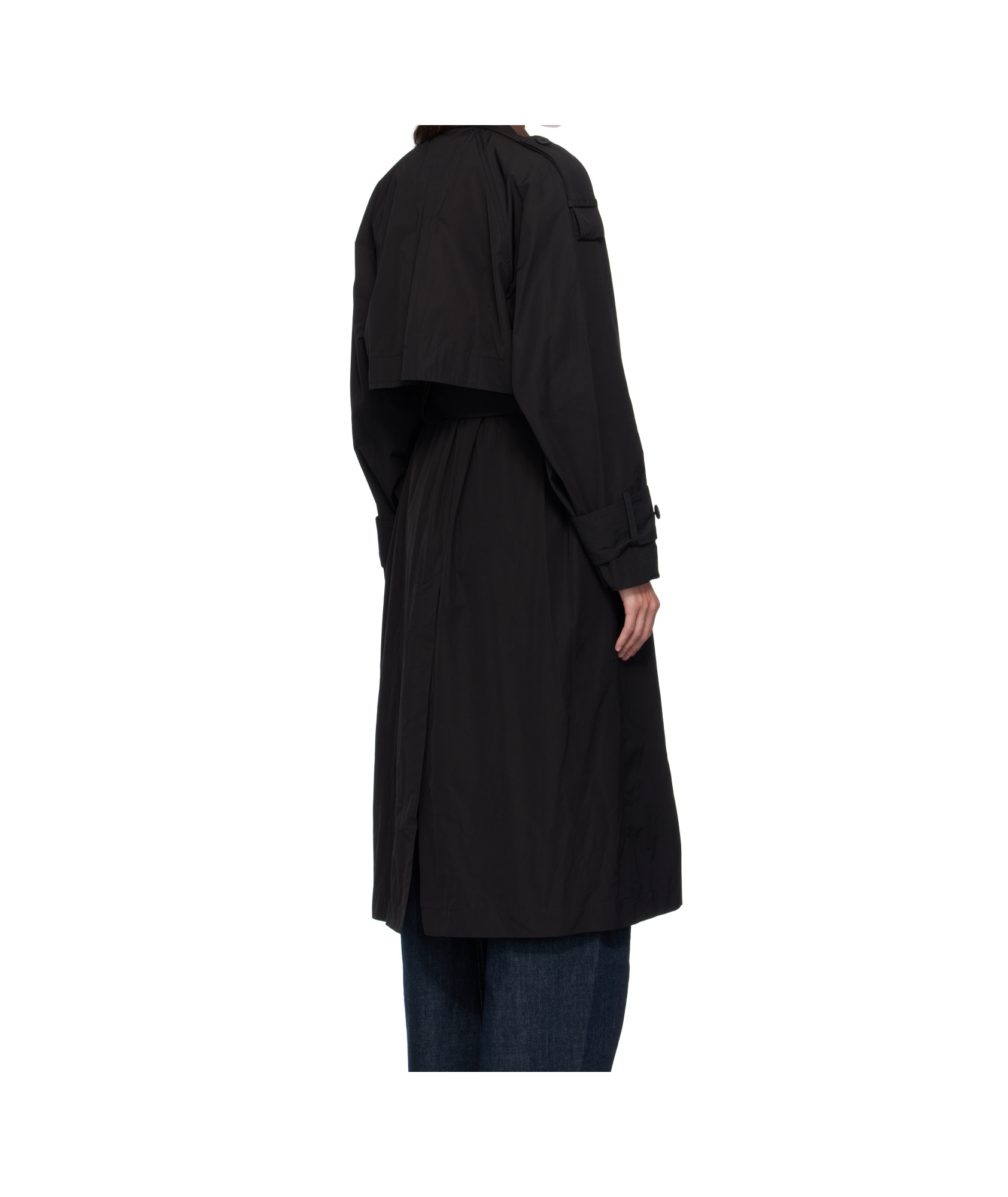 Moncler Long-sleeved Windbreaker In Black