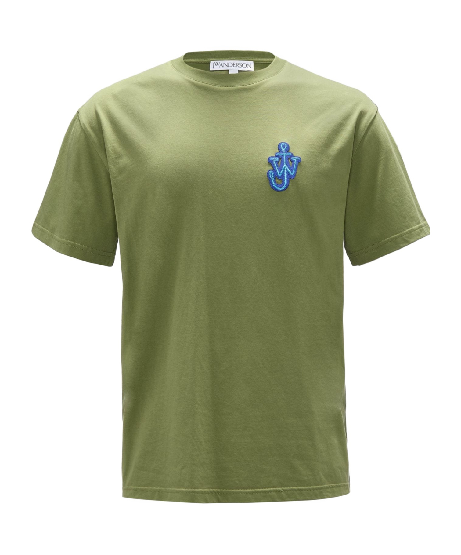 Jw Anderson Anchor Logo T-shirt In Green
