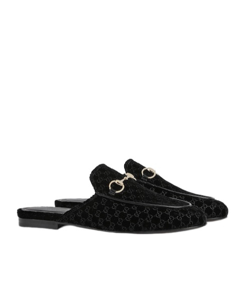 Gucci Princetown Muller Shoes In Black