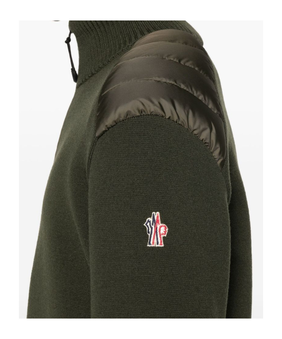 Moncler Long-sleeved Sweater In Brown