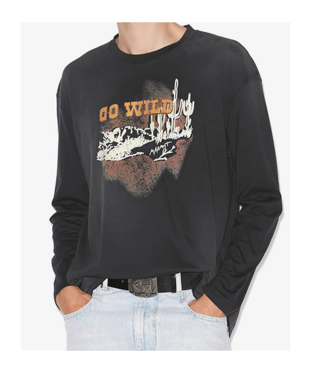 Isabel Marant Long-sleeved T-shirt In Black