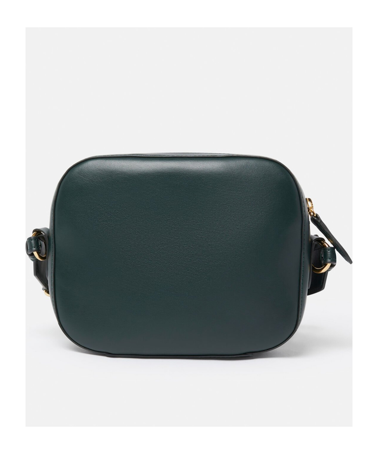 Stella Mccartney Small Perforated-logo Camera Bag In Green