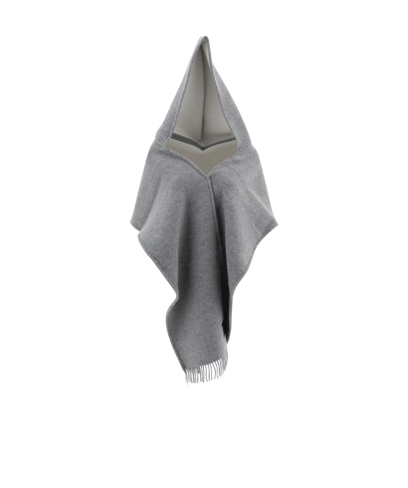 Ferragamo Fringed Scarf In Gray