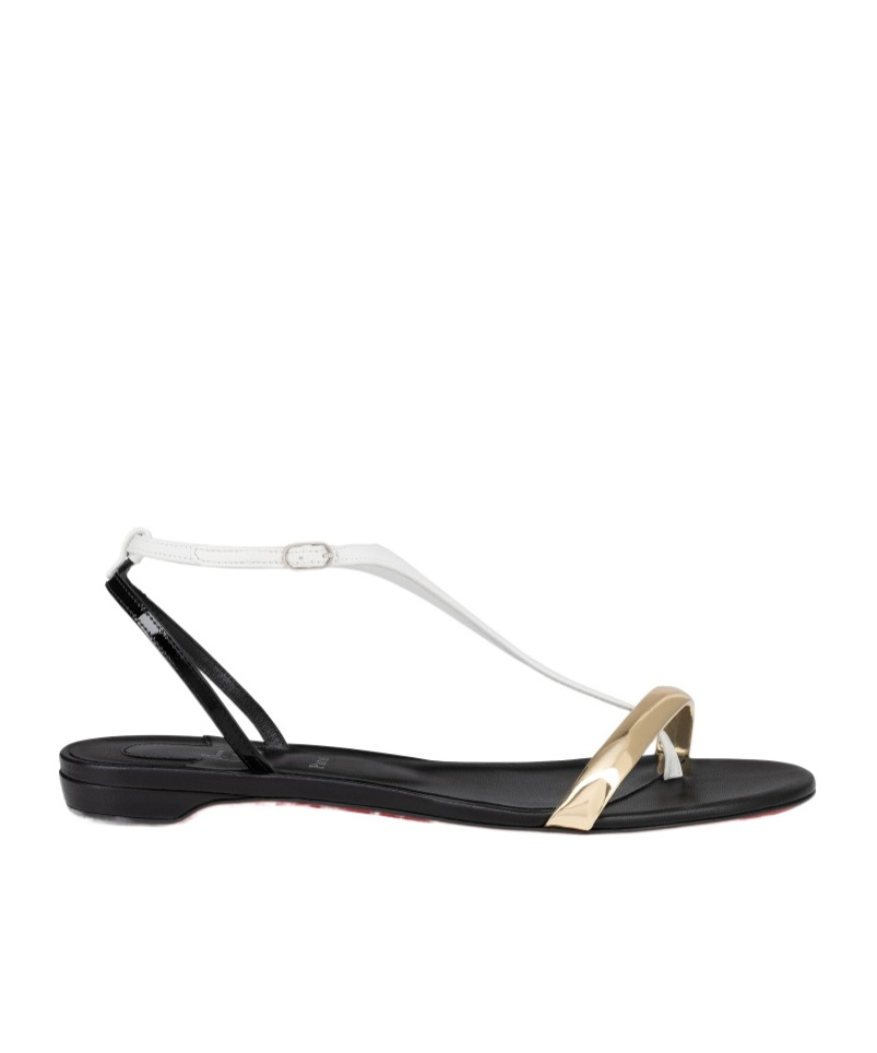 Christian Louboutin Athina Flat Sandals In Multi-color