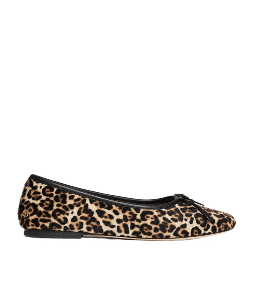 Anine Bing Jamie Leopard-patterm Flats In Multi