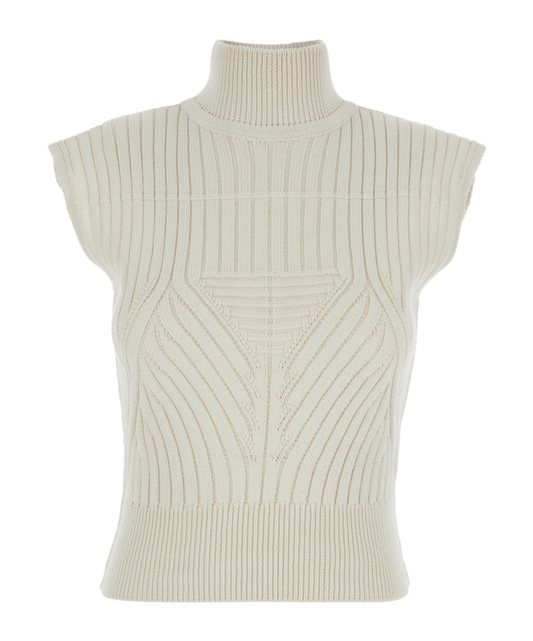 Rick Owens High-neck Vest In White