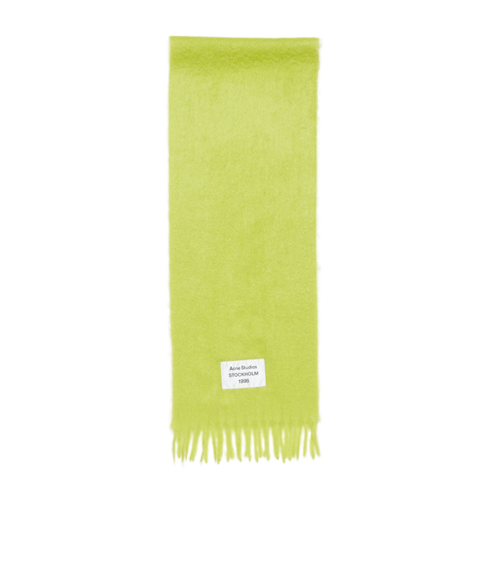 Shop Acne Studios Fringed Scarf In Yellow